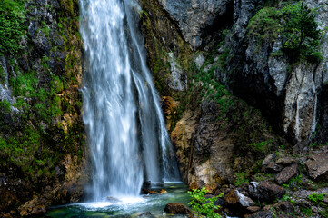 Fototapeta premium Theth Waterfall, Albania
