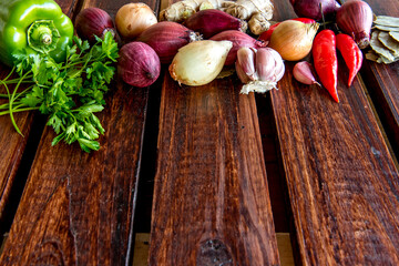 Different seasonings and spices for cooking.
