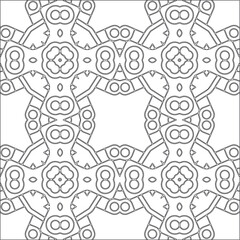 Vector geometric pattern. Repeating elements stylish background abstract ornament for wallpapers and backgrounds. Black and white pattern.
