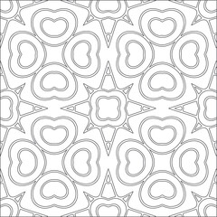 Vector geometric pattern. Repeating elements stylish background abstract ornament for wallpapers and backgrounds. Black and white pattern.
