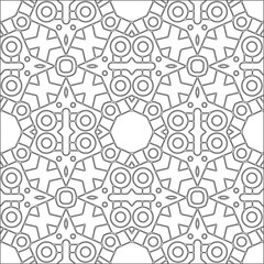Vector geometric pattern. Repeating elements stylish background abstract ornament for wallpapers and backgrounds. Black and white pattern.
