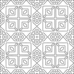 Vector geometric pattern. Repeating elements stylish background abstract ornament for wallpapers and backgrounds. Black and white pattern.
