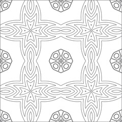 Vector geometric pattern. Repeating elements stylish background abstract ornament for wallpapers and backgrounds. Black and white pattern.
