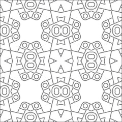 Vector geometric pattern. Repeating elements stylish background abstract ornament for wallpapers and backgrounds. Black and white pattern.
