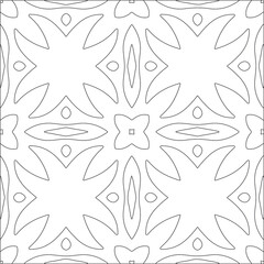 Vector geometric pattern. Repeating elements stylish background abstract ornament for wallpapers and backgrounds. Black and white pattern.
