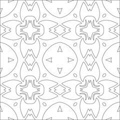 Vector geometric pattern. Repeating elements stylish background abstract ornament for wallpapers and backgrounds. Black and white pattern.
