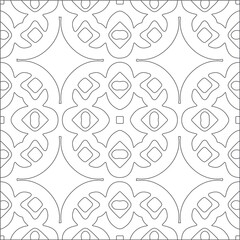 Vector geometric pattern. Repeating elements stylish background abstract ornament for wallpapers and backgrounds. Black and white pattern.
