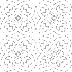 Vector geometric pattern. Repeating elements stylish background abstract ornament for wallpapers and backgrounds. Black and white pattern.
