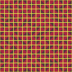 Fototapeta premium Abstract Geometric Pattern generative computational art illustration