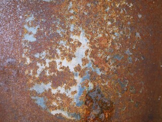 Rusty old metal texture background for interior exterior and industrial construction concept design.