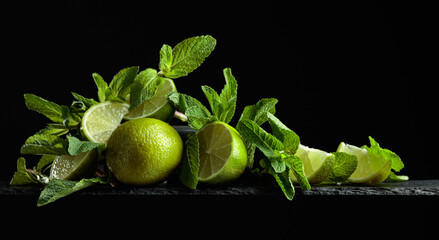Lime and mint.