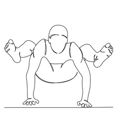 yoga gymnastics man