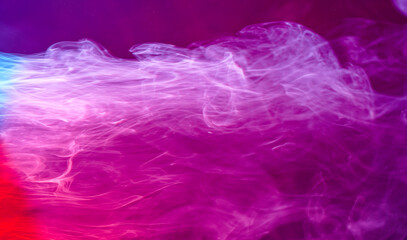 Fototapeta premium Smoke with Background structure and color foils Photographed in the studio