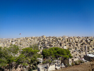Fototapeta na wymiar the city of jordan at summer