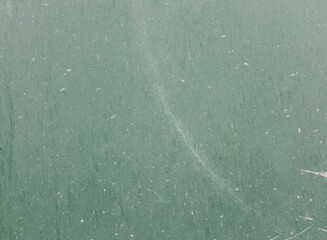 Green Metal with Rain Drops