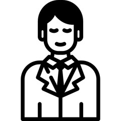 doctor solid line icon