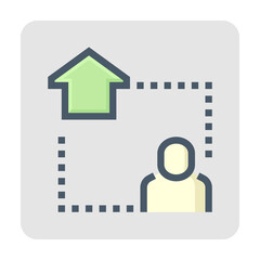 Smart home and internet of thing (iot) vector icon. Digital technology to connected, control, monitoring home or house by app, wireless and network to control energy, security and automation. 48x48 px