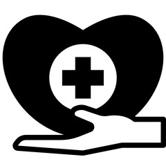 healthcare solid line icon
