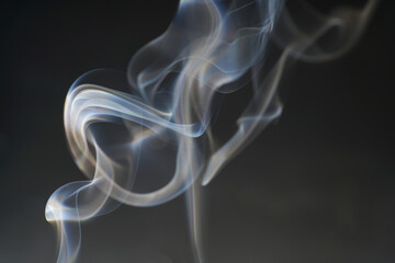 Smoke with Background structure and color foils Photographed in the studio