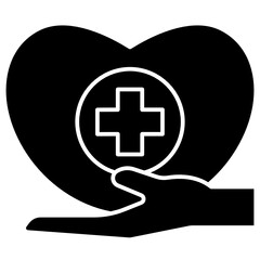 Obraz premium healthcare solid icon