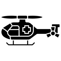 helicopter solid icon
