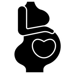 pregnant solid icon
