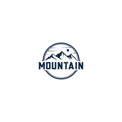 mountain vector logo suitable for outdoor company