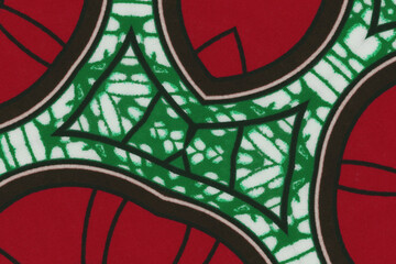 Colored African fabric – Seamless pattern, cotton, photo