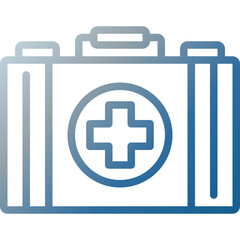 first aid kit gradient icon