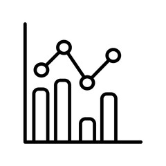 Statistics Linear Vector Icon Design