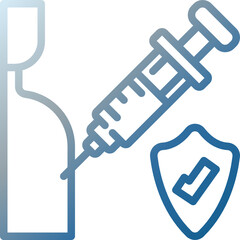 injection gradient icon