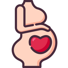 pregnant line icon