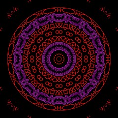 Indian red and pink floral pattern design.