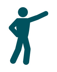 icon of pictogram man