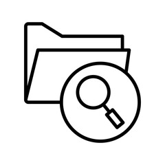 Search Linear Vector Icon Design