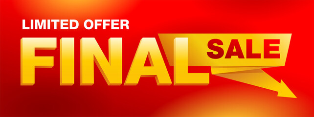 Limited Offer - Final Sale. Catchy red banner