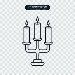 candle icon symbol template for graphic and web design collection logo vector illustration