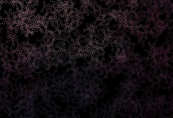 Dark Purple, Pink vector texture with artificial intelligence concept.