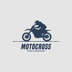 vector of motocross logo design