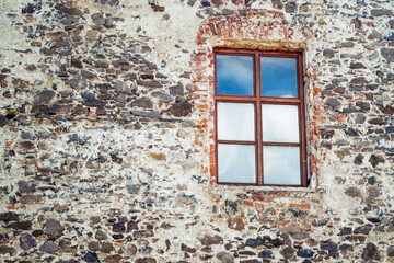 stone wall with window, old wall, stone wall, castle palace, transcarpathia, history