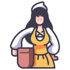 villager woman icon