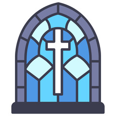 stained glass window icon