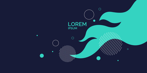 Modern backgrounds with abstract elements and dynamic shapes. Compositions of geometric shapes. Vector illustration.