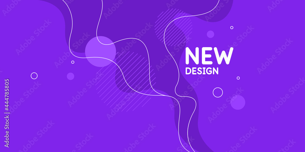 Poster modern backgrounds with abstract elements and dynamic shapes. compositions of colored spots. vector 