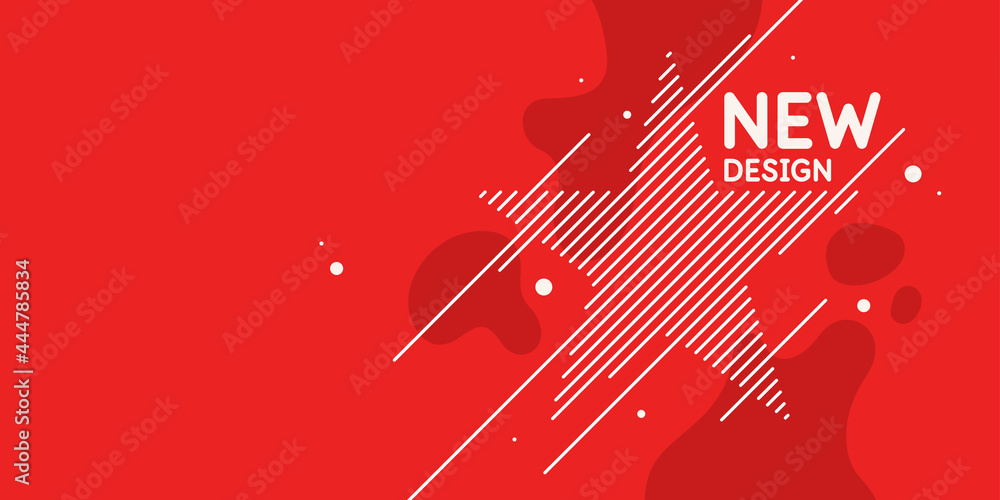 Poster abstract background with dynamic shapes. vector template