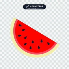 watermelon icon symbol template for graphic and web design collection logo vector illustration