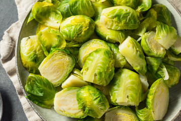 Homemade Steamed Brussel Sprouts