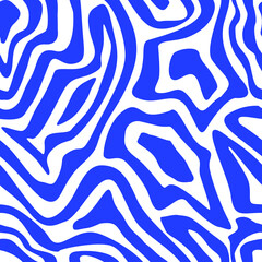 seamless abstract pattern of blue closed irregular stripes for prints on fabrics, clothing, packaging and for decorating frames
, notebook covers and interior decorations