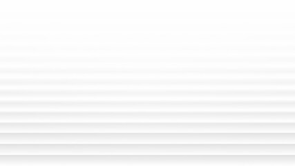Minimalist White Abstract Background 3D Blurred Lines In A Row. Conceptual Futuristic Technology Wide Wallpaper