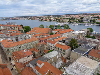 view over zadar in summer